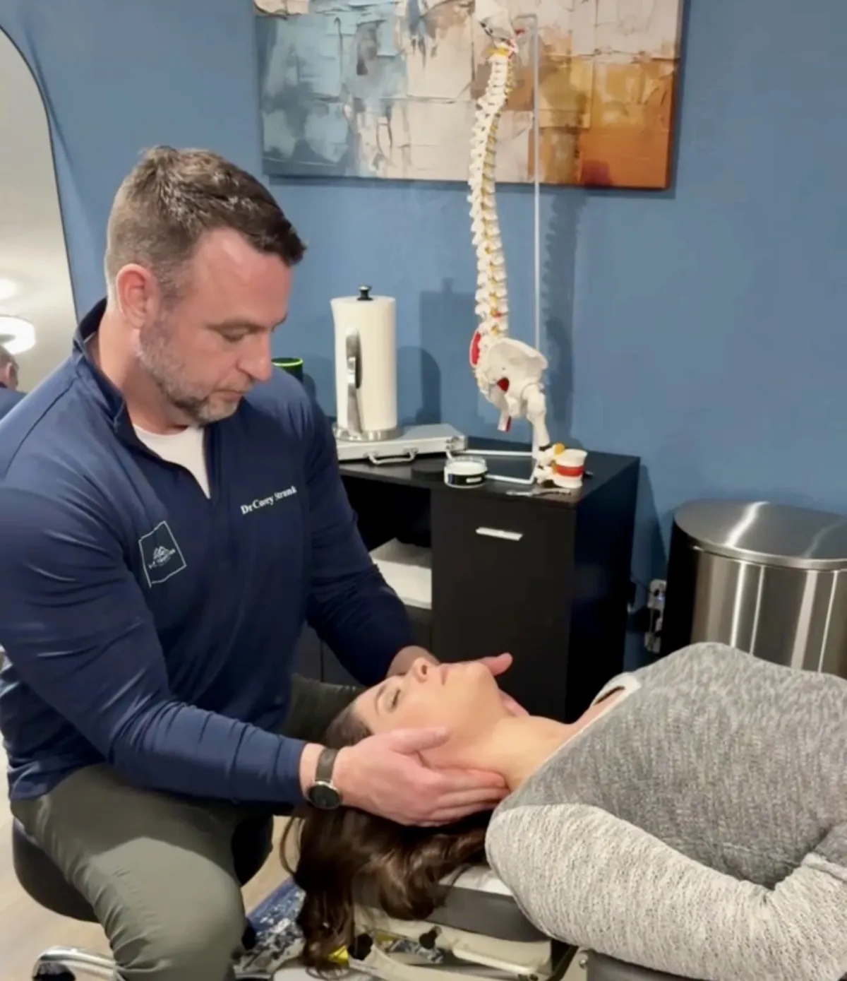 Neck assessment and care at Firm Foundation Wellness Center in Keller, Texas